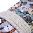 Canvas Pencil Wrap,Travel Drawing Cute Cat Pencil Roll Organizer For Artist G9N6