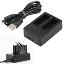 Dual usb charger with Micro usb cable Gopro accessories for Gopro Hero 5 Black