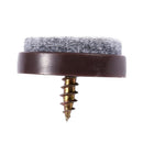 40Pcs Furniture Glide,Screw-On Felt Pad Slider Floor Protector for Wooden L