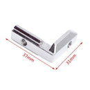 20Pcs T Slot L-Shape Interior Inside Corner Connector Joint Bracket With Sc