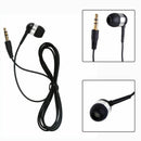 Single Side Universal 3.5mm Headset In Ear Mono Wire Earbud Earphone Headphone *