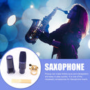 Plastic Alto Sax Saxophone Music Instrument Mouthpiece with Cap Buckle Reed