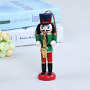 5Pcs 12cm Wooden Nutcracker Band Crafts Christmas Ornaments Festival Decor