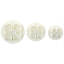 Set of 3 Laurustinus / Hydrangea Sugarcraft Cake Decorating Plunger