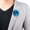 Boutonniere Stick Lapel Tie Pin Brooch &Sky Blue Flower Men Accessories Gift