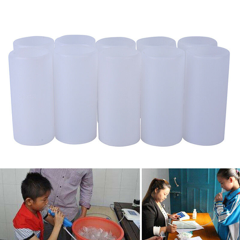 Pack Of 50 Disposable Pe Mouthpieces For Digital Spirometer Contec Transpare FT