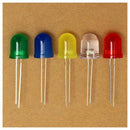 100 x 10mm Red Yellow Blue Green White Diffused Bright 5K MCD LED Leds Ligh F9U5