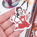 50Pcs/bag Pvc Waterproof Sexy beauty Girls Stickers For Skateboard Luggage De 3C