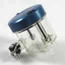 Blue Universal Aluminum Clutch Fuel Gas Oil Cylinder Tank Cup Bottle Scooter