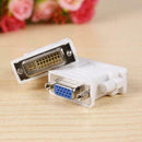 Hot VGA Female to 24+1 pin DVI-D Male Adapter Video Laptop For PC Converter Y8L3