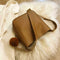 Women Leather Shoulder Crossbody Bag Messenger Bucket Handbag (Light Brown)