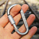 6pcs Multifunction Carabiner Outdoor Aluminum Alloy D-ring Climbing Buckle