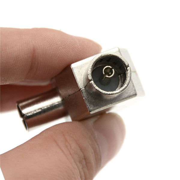 2Way PAL TV Aerial Coaxial Antenna Signal Splitter Indoor Passive Metal Casing3C