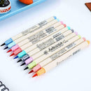 10 Pcs/Set Write Brush Pen Color Calligraphy Sketch Pens Drawing Art Marker S7S9