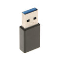 Type-C Female to Type A USB3.0 Male F/M Converter Connector Adapter Black