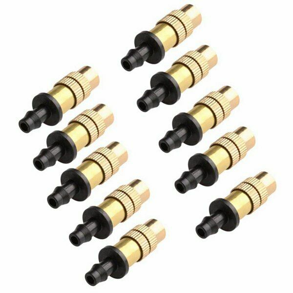 Adjustable Copper Spray Nozzle Garden Patio Water Mister Air Misting Coolin