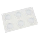 6Cavity Round Gears Silicone Soap Mold Reusable Silicone Molds DIY Craft Soap OZ