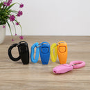 6pcs 2 in 1 Pet Supplies Dog Whistle Clicker Wrist Strap Puppy Trainer Aids A