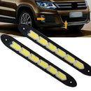 2pcs Waterproof Flexible Universal Car COB Led DRL Daytime Running Light Ho A3W7