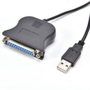 1m USB to DB25 Female Print Line to Parallel Adapter Cable 25Pin Printer Cable3C
