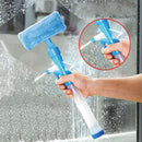 Spray Type Cleaning Brush Glass Wiper Window Cleaner Easy To Use Telescopic