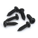 500pcs M3 Black Carbon Steel Pan Head Round Head Self Tapping Screw Set LKQ RAC