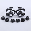 20X LED Surgical Loupes Medical Binocular Glasses Dental Magnifier 6Lens adw