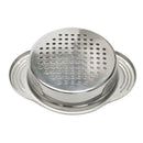 Stainless Steel Food Can Strainer Sieve Tuna Press Lid New C0U9 Oil S8T2 Dr A7D6