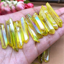 1PC Yellow Natural Quartz Crystal Stones Point Healing Treatment Stone Decor ES