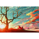 Sunset Tree 1000pcs DIY Paper Puzzles Jigsaw Educational Kids Adults Toys  A