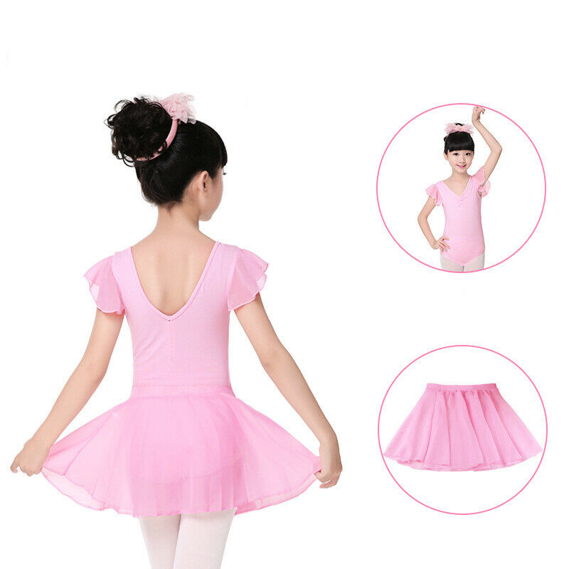 Ballet Leotards For Girls Girls Siamese Dance Practice Clothes Short Cotton S4C4
