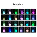 Bathroom Toilet Smart Motion Sensor LED Light 24-Color Changing Night Lamp