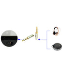 4-Pole 3.5mm Male to 2.5mm Female Headset Audio Adapter Cable Extender Stereo