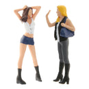 2x 1:64 S Scale Greeting Tiny Classic Figures Plastic Toys Building Scenery