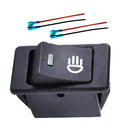 Pair 35A 12V Driving Fog Lamp Rocker Toggle Switch W/ Green + Blue LED Light
