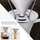 Honeycombed Stainless Steel Coffee Filter, Reusable Pour Over Coffee Filter E4C3