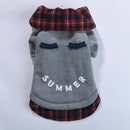 Dog Autumn Winter Warm Cotton Coat For Small Medium Dogs Puppies Red-L