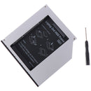 12.7mm Aluminum Alloy 2nd HDD Caddy IDE to SATA 2.5" HDD SSD Case OZ