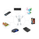 Humanoid 4 Ports USB2.0 Hub Adapter Sharing Switch for Laptop Mobile Phone