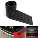 Car Tail Box Trunk Sill Plate Bumper Guard Protector Rubber Pad Trim Cover Black