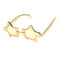 4pcs Five-point Star Sunglasses Eyeglasses Funny Costume Glasses Photo Prop