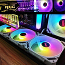 120mm PWM ARGB PC Chassis Case Fan Quiet 4 Pin RGB Cooling Fan for CPU Cooler