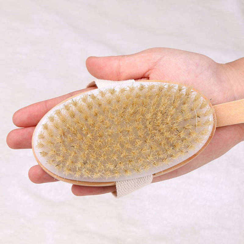 Dry Brush Skin Body Exfoliating Massager Bath Shower Scrubber Loofah Sponge Set