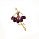 Clothing Alloy Ornament Ballerina Crystal Brooch Dancer Corsage Pin .