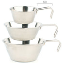 Outdoor Stainless Steel Bowl Three-Piece Picnic Rice Bowl Portable Barbecue