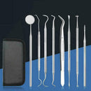 Professional Dental Oral Hygiene Kit 8 Tools Deep Cleaning Teeth Scaler Car K0A8