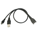 1pc Micro USB Host OTG Cable With USB Plug Power Adapter