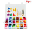 151 Pcs Embroidery Floss with Organization Box Including 114 Colors Cross S