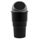 Plastic Body Car Trash Rubbish Can Garbage Dust Holder Box Gray Q2Y3