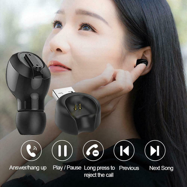 T1 Mini Wireless Bluetooth Earphone Single In-Ear Sports Earbud Headset (A)